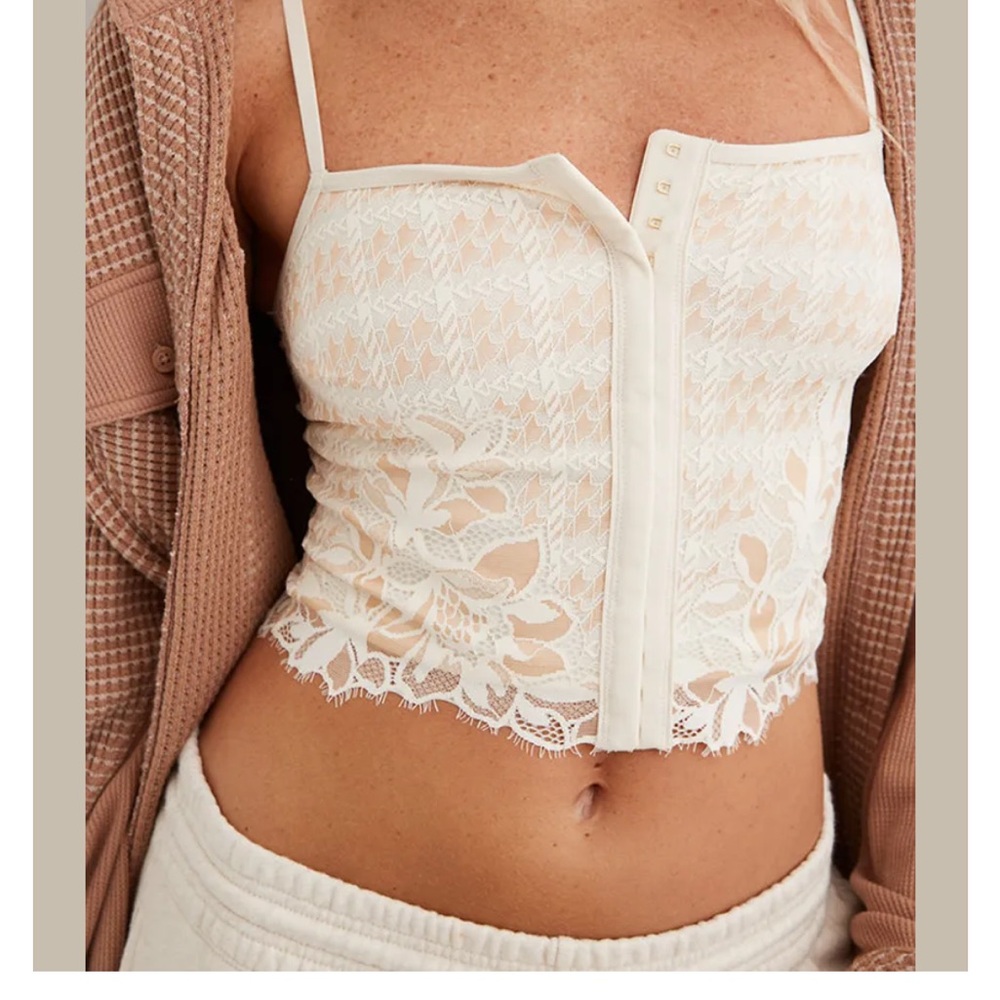 Aerie Express Lace Corset Bra Top - NWT- medium